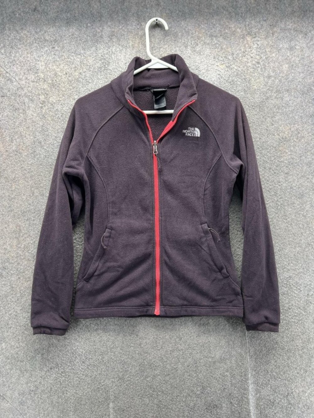 The North Face Jacket Womens XS Purple Fleece Lightweight Full Zip Pockets